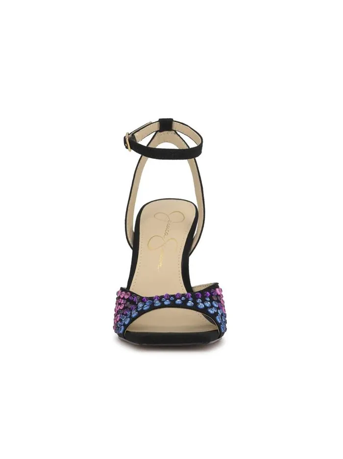 Women Lendall High Heel In Black Jeweled Jessica Simpson Sandals