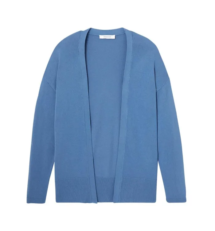 Women Lightweight Knit Cardigan 8211 Blue Promod Jumpers And Cardigans Women Lightweight Knit Cardigan 8211 Blue Promod Jumpers And Cardigans