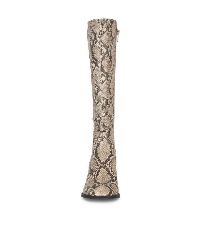 Women Lilly Tall Boot Natural Snake Baretraps Knee High Boots