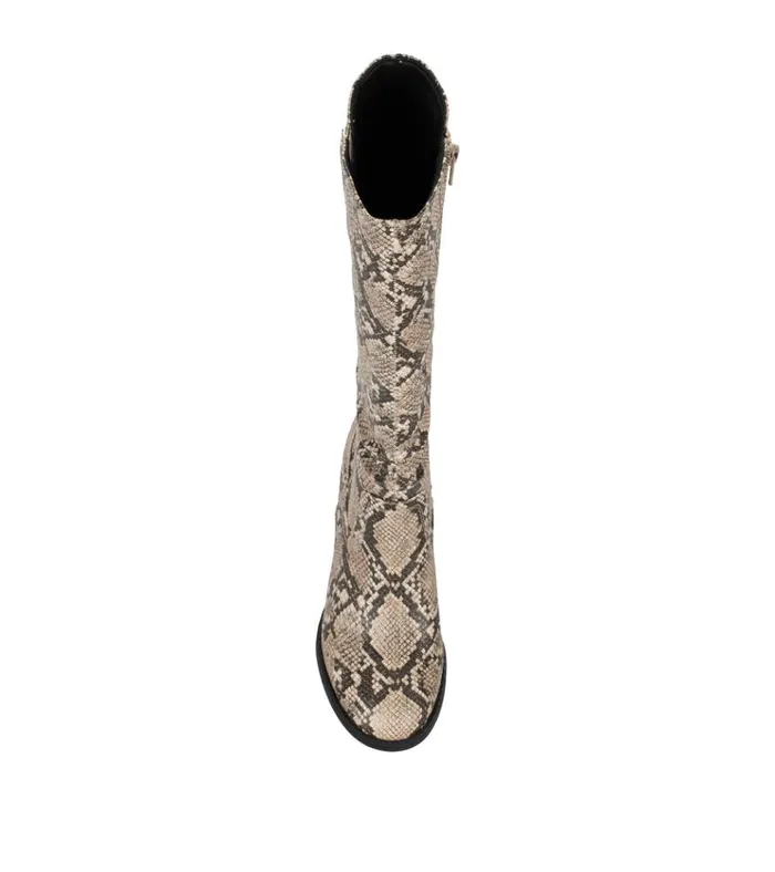 Women Lilly Tall Boot Natural Snake Baretraps Knee High Boots