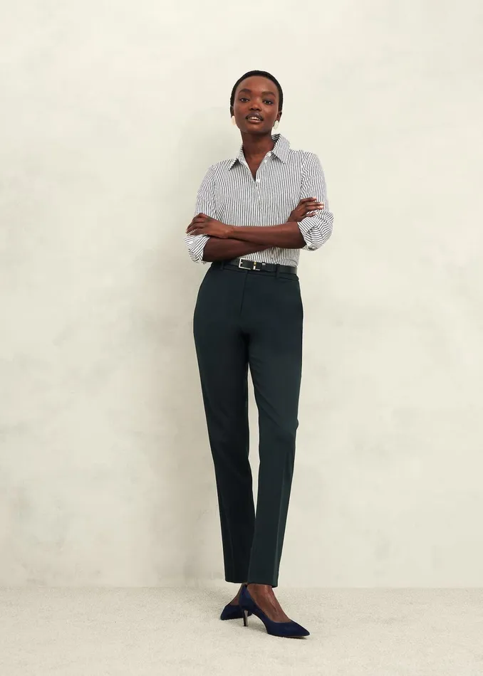 Women Linda Tapered Trousers Deep Pine Green Hobbs Trousers