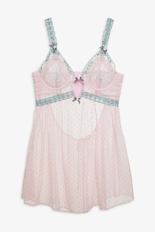Women Lingerie For Love and Lemons Anya Slip Dress Pink Women Lingerie For Love and Lemons Anya Slip Dress Pink