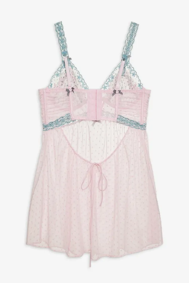 Women Lingerie For Love and Lemons Anya Slip Dress Pink Women Lingerie For Love and Lemons Anya Slip Dress Pink