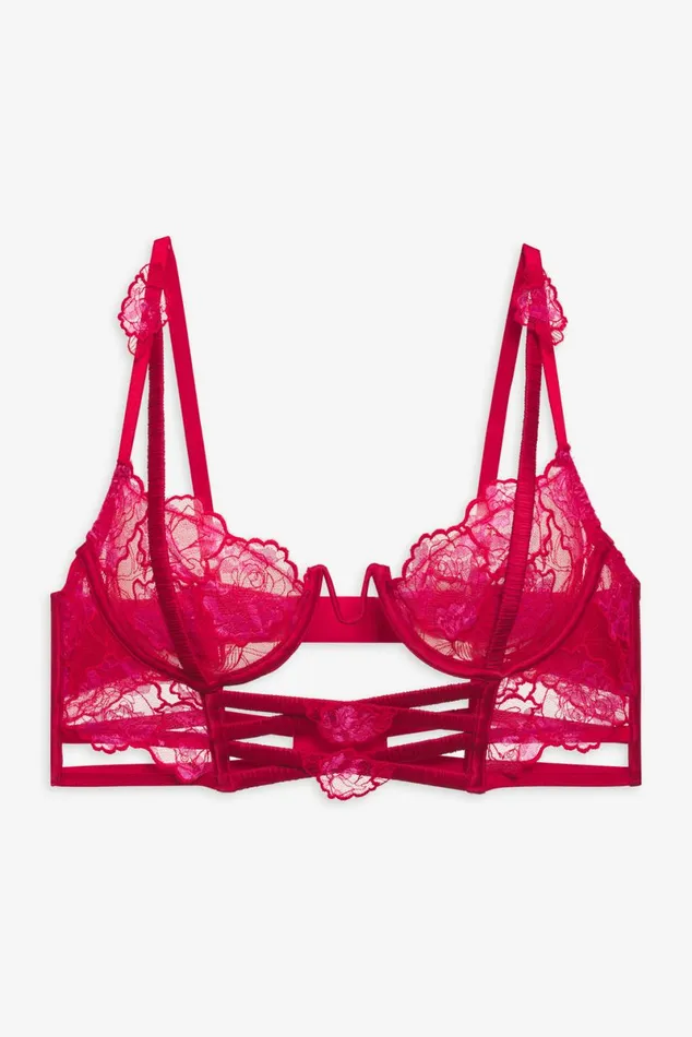 Women Lingerie For Love and Lemons Cordelia Lace Bustier Red Women Lingerie For Love and Lemons Cordelia Lace Bustier Red