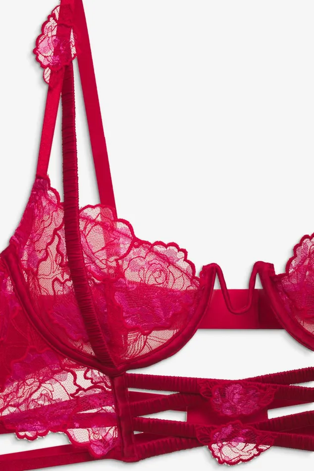Women Lingerie For Love and Lemons Cordelia Lace Bustier Red Women Lingerie For Love and Lemons Cordelia Lace Bustier Red