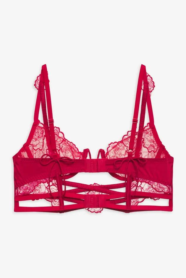 Women Lingerie For Love and Lemons Cordelia Lace Bustier Red Women Lingerie For Love and Lemons Cordelia Lace Bustier Red