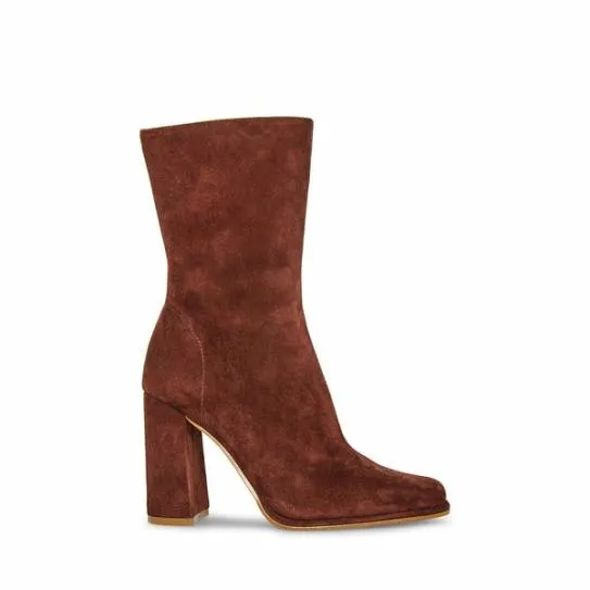 Women LOCKWOOD BROWN SUEDE Brown Suede Steve Madden Boots and Booties