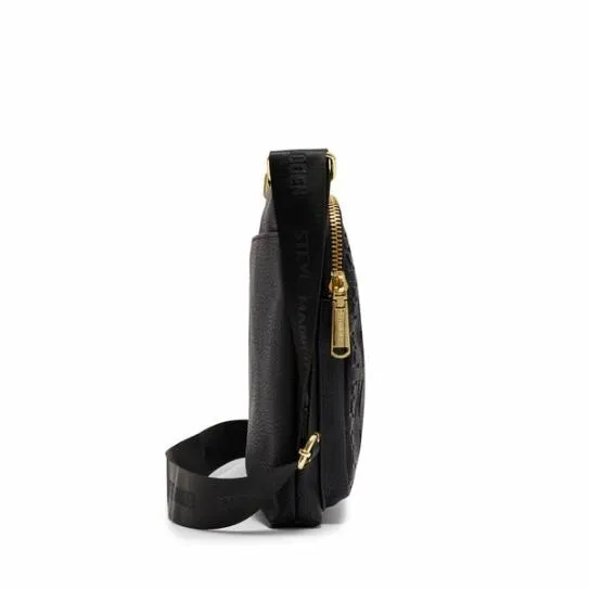 Women LOGO CROSSBODY BLACK Black Steve Madden Crossbody Bags Women LOGO CROSSBODY BLACK Black Steve Madden Crossbody Bags
