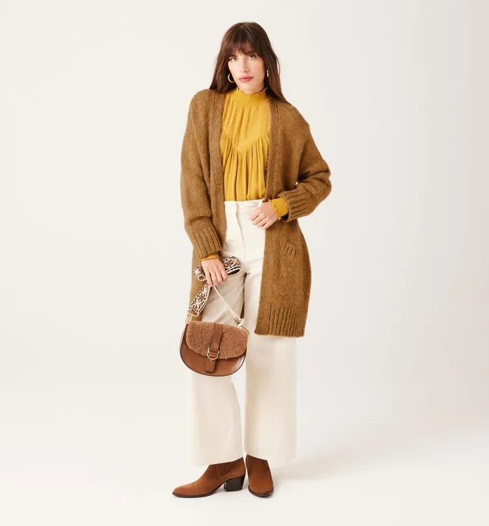 Women Long Cardigan 8211 Chestnut Brown Promod Jumpers And Cardigans Women Long Cardigan 8211 Chestnut Brown Promod Jumpers And Cardigans