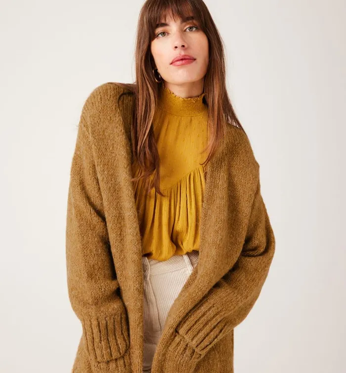 Women Long Cardigan 8211 Chestnut Brown Promod Jumpers And Cardigans Women Long Cardigan 8211 Chestnut Brown Promod Jumpers And Cardigans