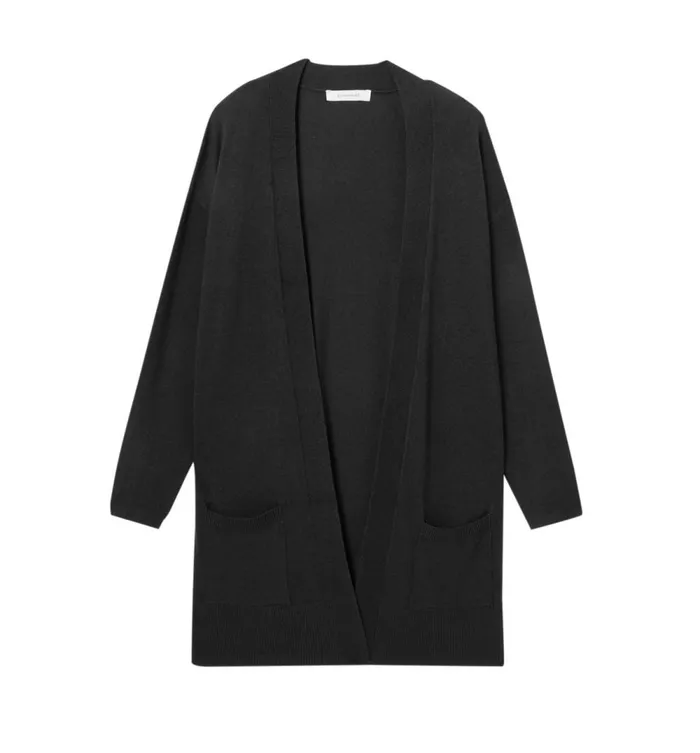 Women Long Lightweight Cardigan 8211 Black Promod Jumpers And Cardigans Women Long Lightweight Cardigan 8211 Black Promod Jumpers And Cardigans