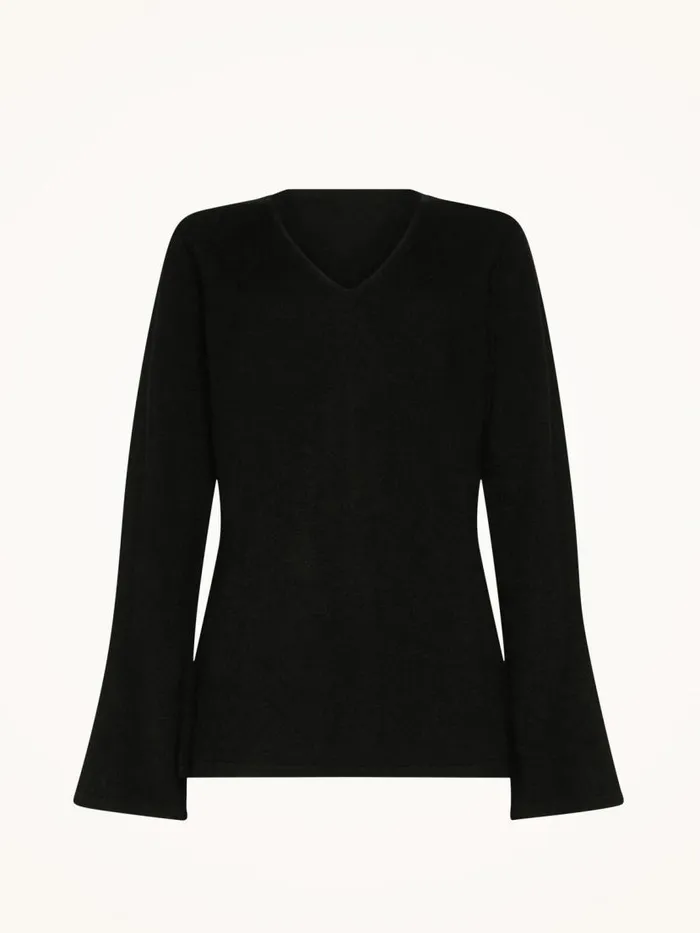Women Longsleeved Tops Wolford Cashmere A Shape Top Long Sleeves Black Women Longsleeved Tops Wolford Cashmere A Shape Top Long Sleeves Black