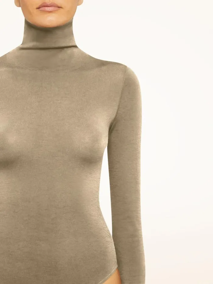Women Longsleeve Bodies Wolford Colorado Body Cafegrave Au Lait