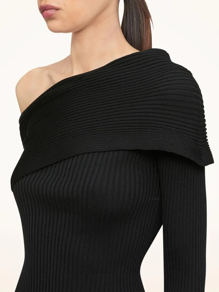 Women Longsleeve Bodies Wolford Contoured Ribs Body Black