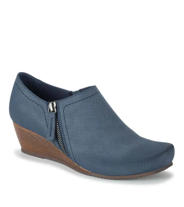 Women Louise Wedge Ankle Bootie Midnight Baretraps Booties