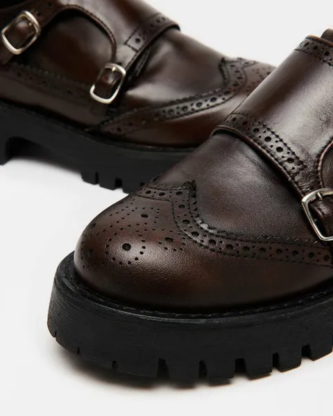 Women LYNDELL BROWN LEATHER Brown Leather Steve Madden Loafers and Flats Women LYNDELL BROWN LEATHER Brown Leather Steve Madden Loafers and Flats