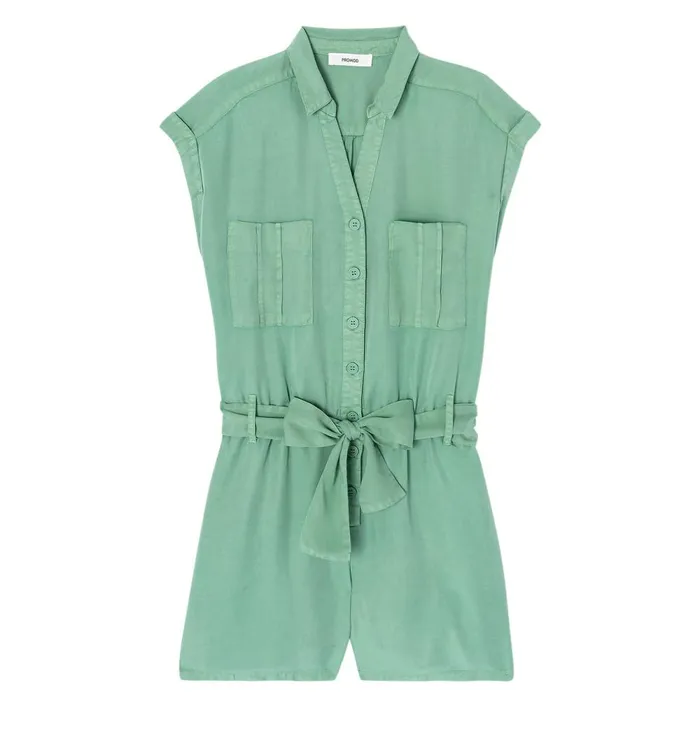 Women Lyocell Shorts Jumpsuit 8211 Turquoise Promod Jumpsuits And Playsuits Women Lyocell Shorts Jumpsuit 8211 Turquoise Promod Jumpsuits And Playsuits