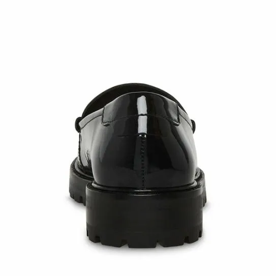 Women MADELYN BLACK PATENT Black Patent Steve Madden Loafers and Flats Women MADELYN BLACK PATENT Black Patent Steve Madden Loafers and Flats