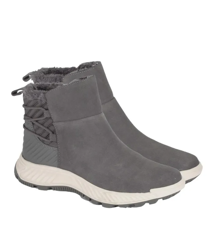 Women Mandie Cold Weather Bootie Dark Grey Suede Baretraps Cold Weather Boots