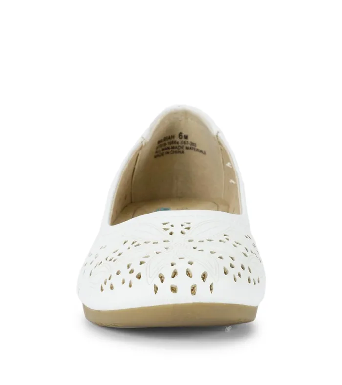 Women Mariah Casual Flat White Baretraps Flats and Loafers