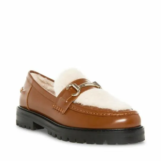 Women MARIANNA COGNAC LEATHER Cognac Leather Steve Madden Loafers and Flats Women MARIANNA COGNAC LEATHER Cognac Leather Steve Madden Loafers and Flats