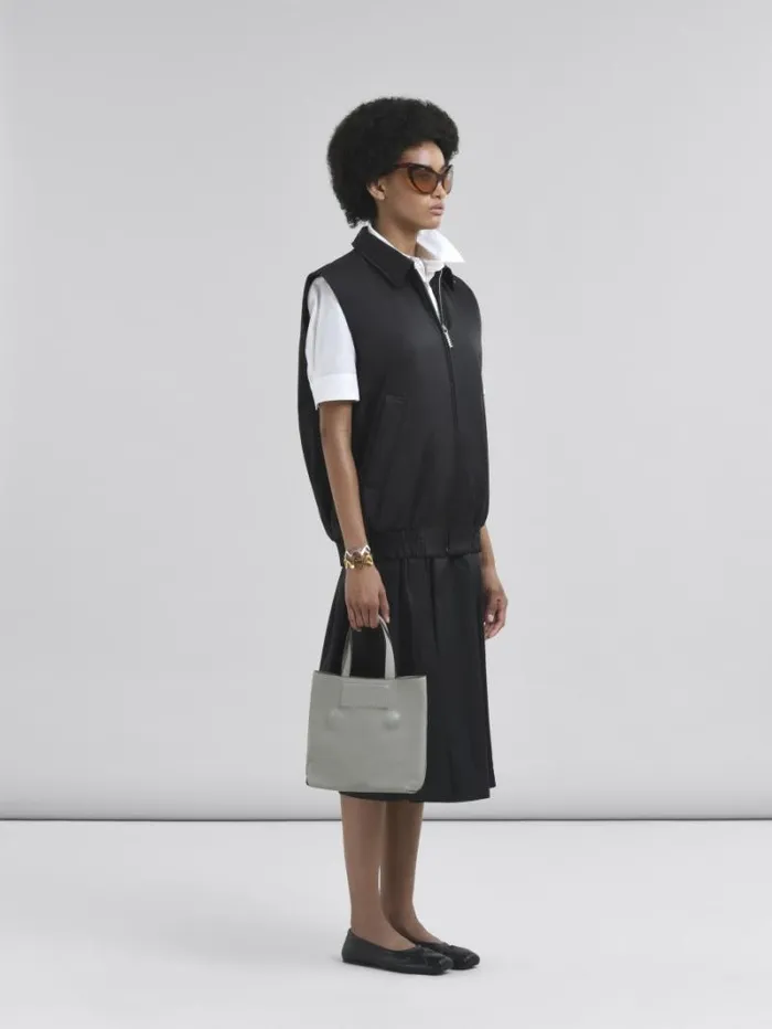 Women Marni Coats and Jackets Taffeta Bomber Vest With Marni Symbol