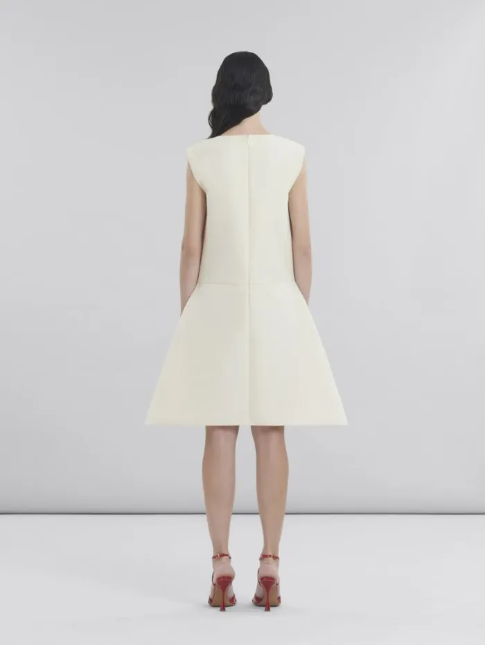 Women Marni Dresses Loose Fit Cotton Dress With Marni Symbol