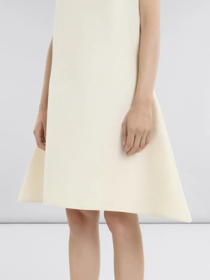 Women Marni Dresses Loose Fit Cotton Dress With Marni Symbol