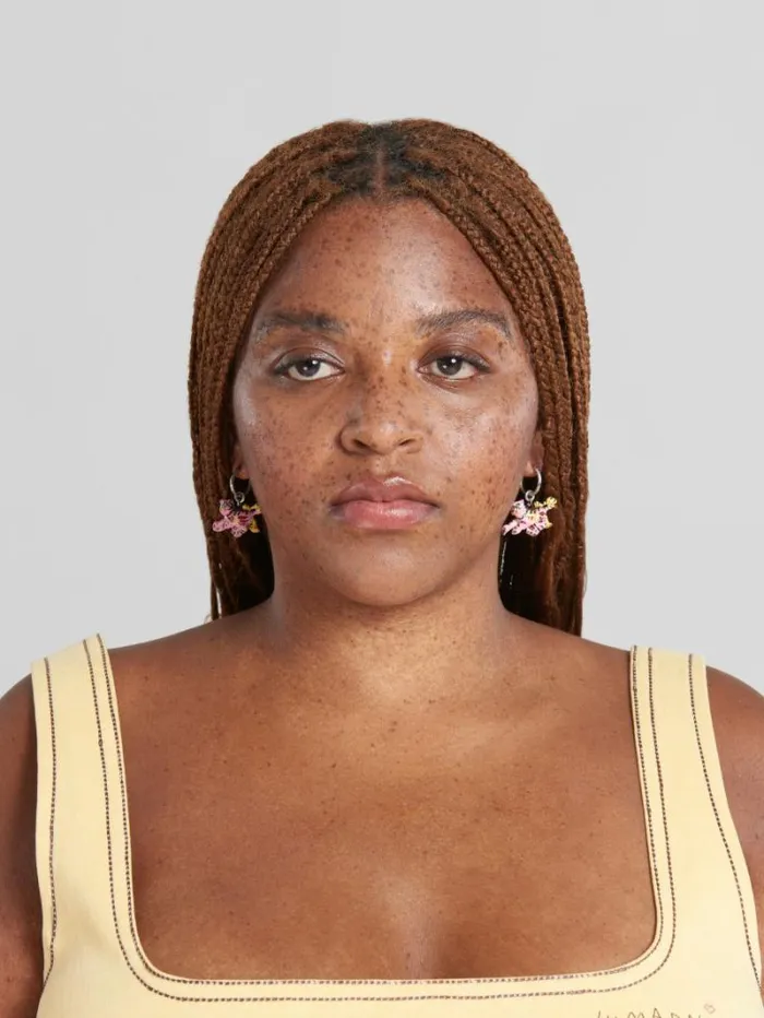 Women Marni Earrings Hook Earrings With Tiger Pendants