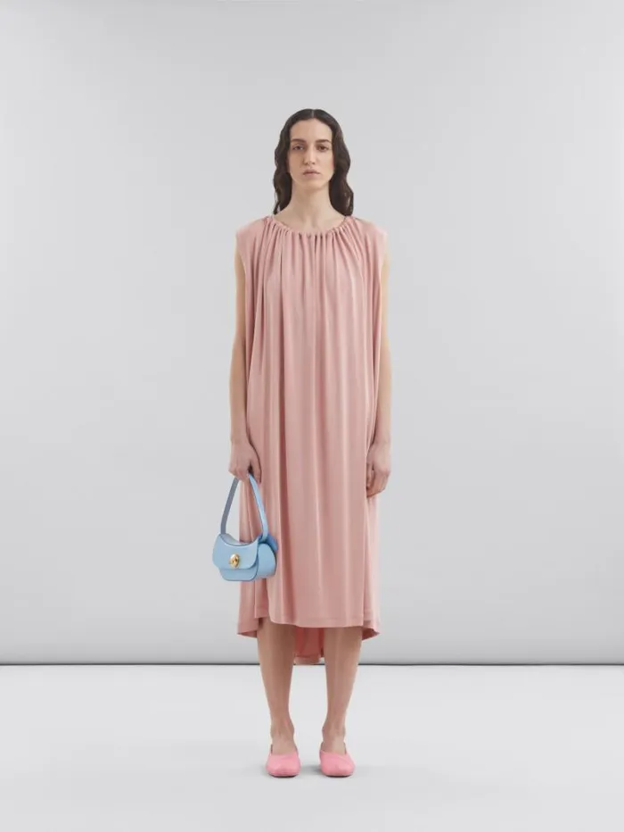 Women Marni Shoulder Bags Blue Leather Butterfly Small Hobo Bag
