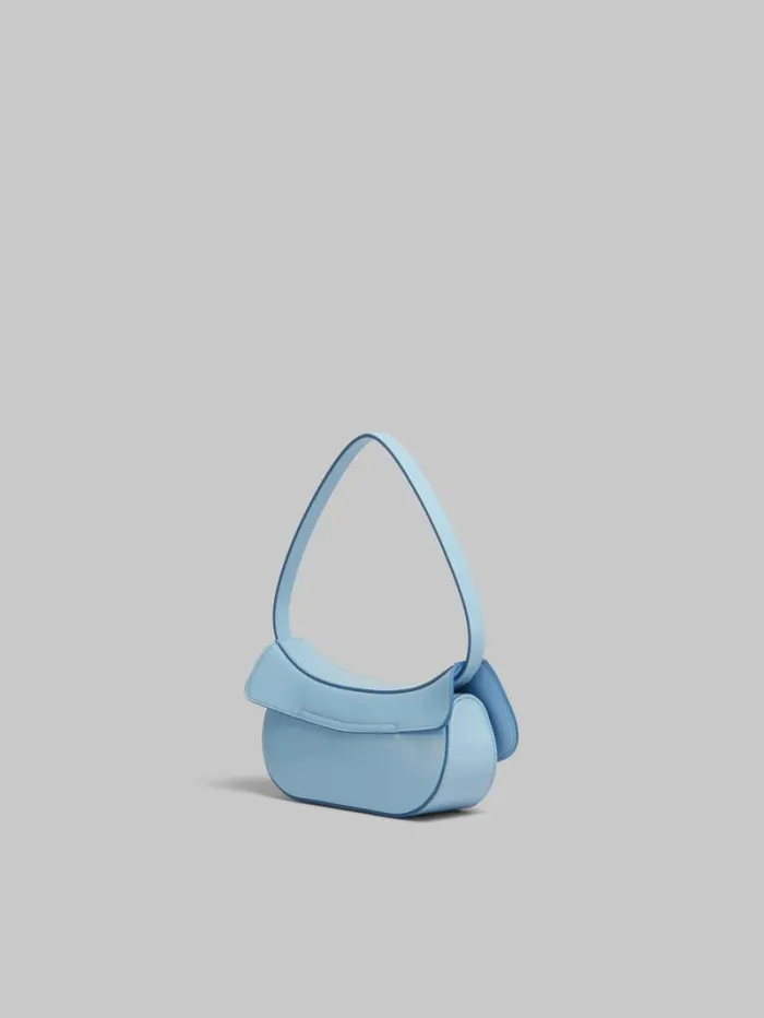 Women Marni Shoulder Bags Blue Leather Butterfly Small Hobo Bag