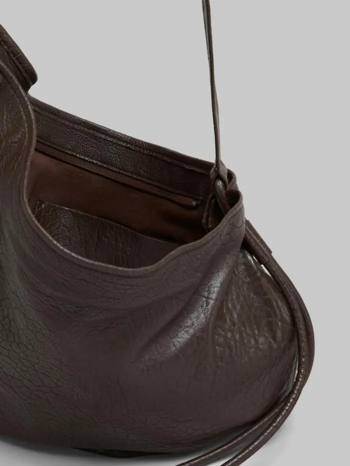 Women Marni Shoulder Bags Small Brown Nappa Hobo Bag