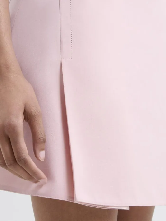 Women Marni Skirts Pink Stretch Wool Mini Skirt