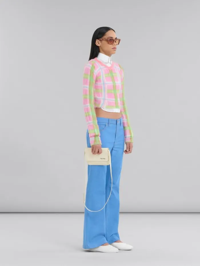 Women Marni Tops and Tshirts White Organic Poplin Cropped Shirt