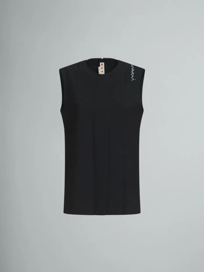 Women Marni Tops and Tshirts Wool Blend Top With Marni Symbol