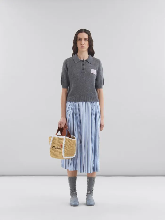 Women Marni Tote Bags Natural Macram Sillo Small Shopper