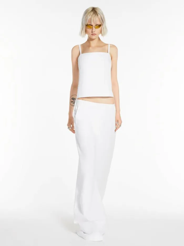 Women Max Mara Blouses Boxyfit Top Optical White