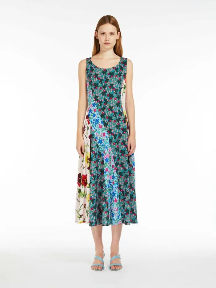 Women Max Mara Dresses Cotton Jersey Dress Green