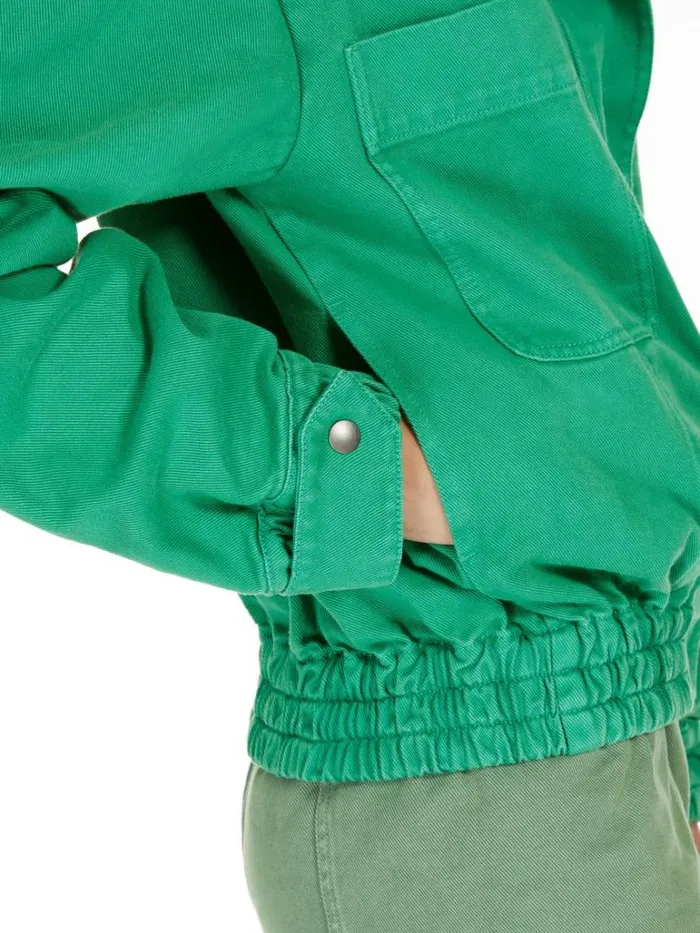 Women Max Mara Jackets And Blazers Cotton Drill Cropped Jacket Water