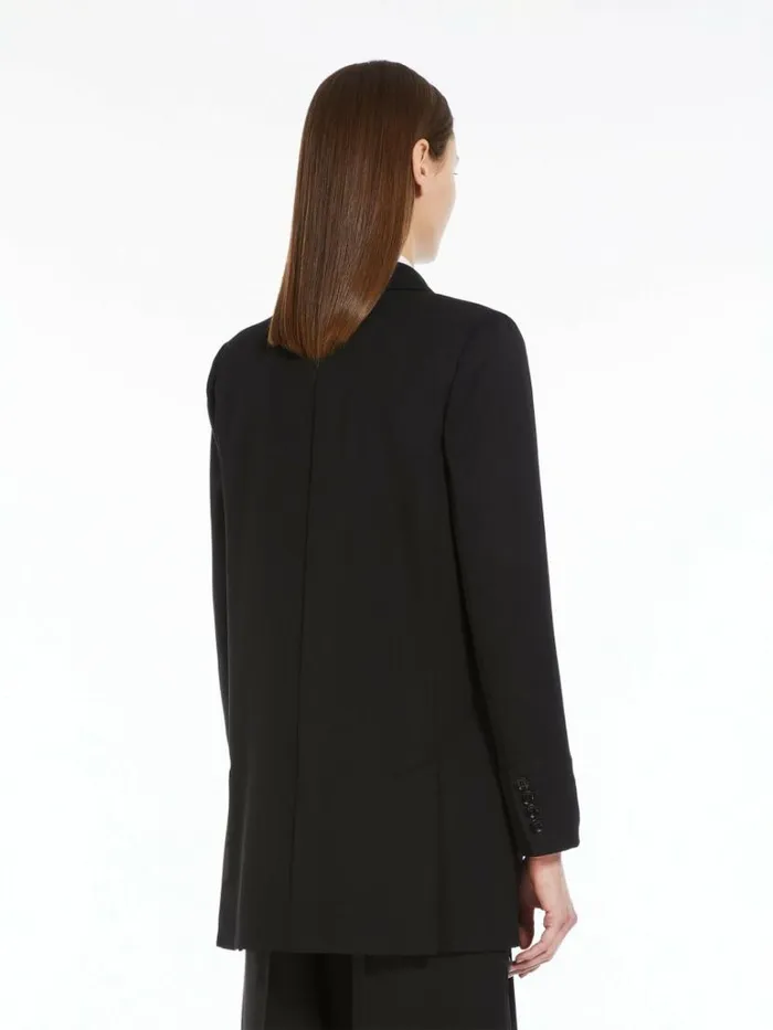 Women Max Mara Jackets And Blazers Wool And Mohair Oversize Blazer Black