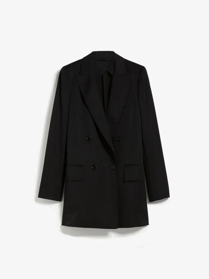 Women Max Mara Jackets And Blazers Wool And Mohair Oversize Blazer Black