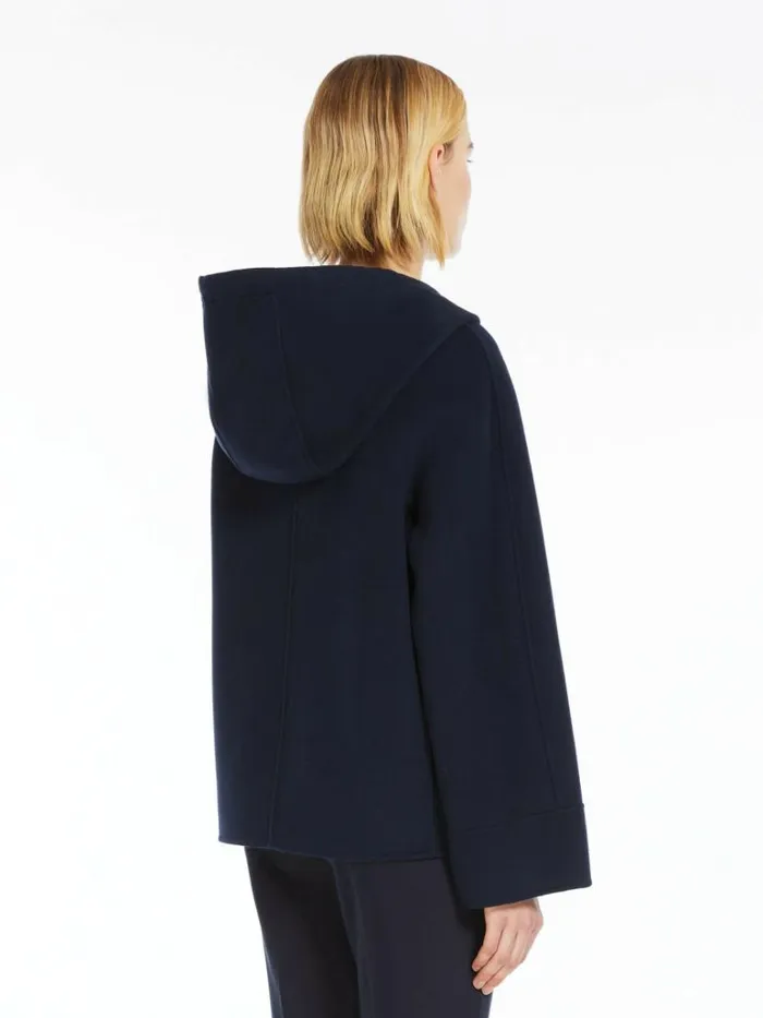 Women Max Mara Jackets And Blazers Wool Hoodie Ultramarine