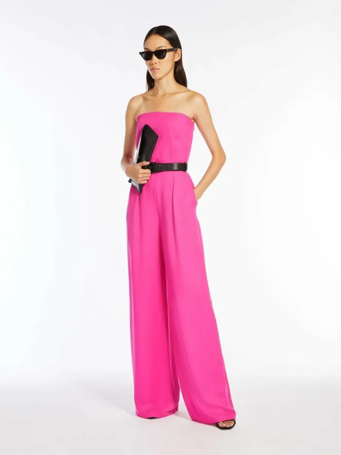 Women Max Mara Jumpsuits Cady Bustier Jumpsuit Fuchsia