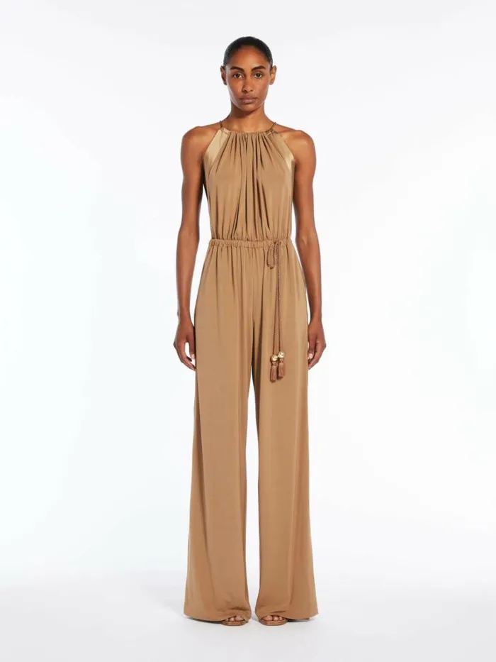 Women Max Mara Jumpsuits Viscose Jersey Jumpsuit Clay