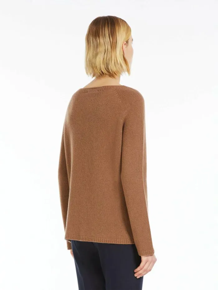Women Max Mara Knitwear Wool And Cashmere Sweater Caramel
