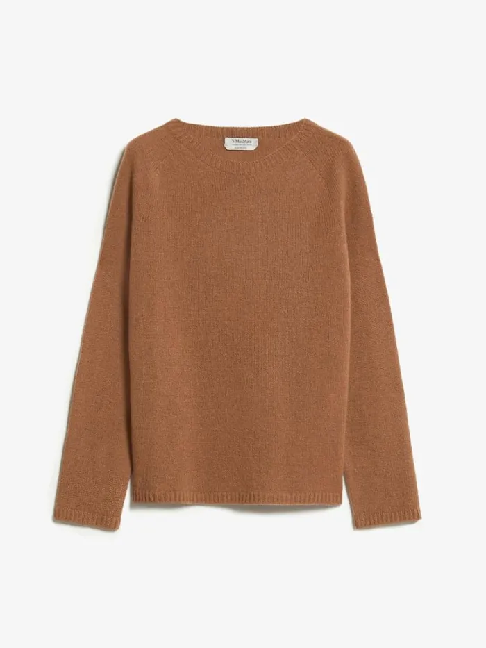 Women Max Mara Knitwear Wool And Cashmere Sweater Caramel