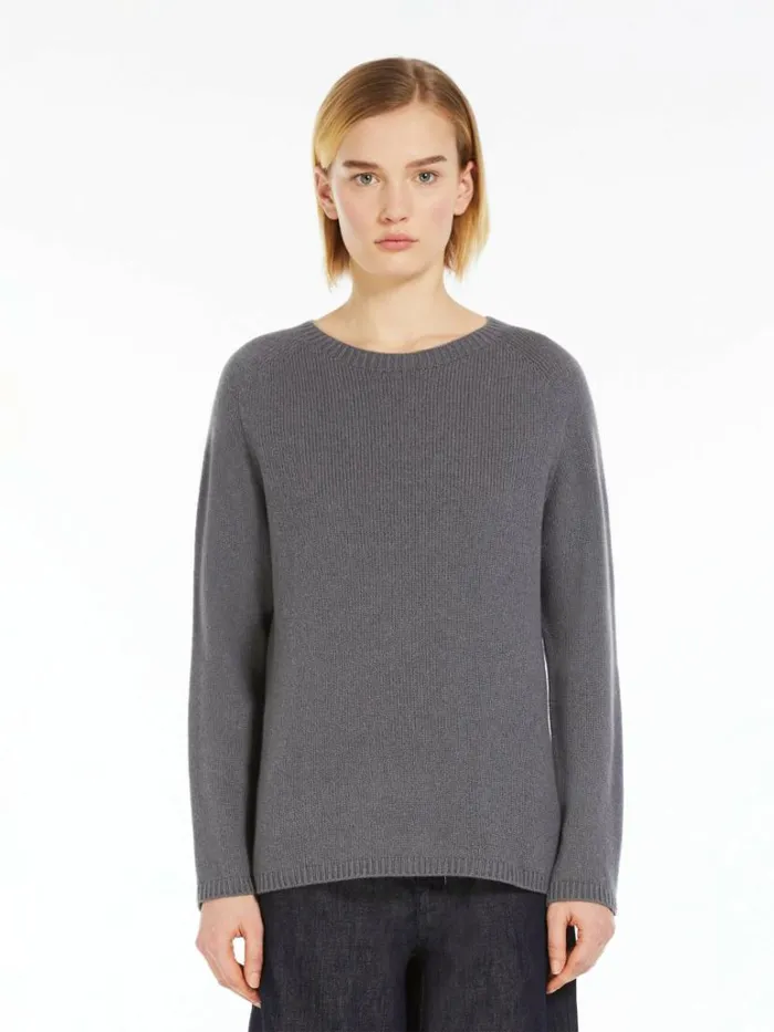 Women Max Mara Knitwear Wool And Cashmere Sweater Medium Grey
