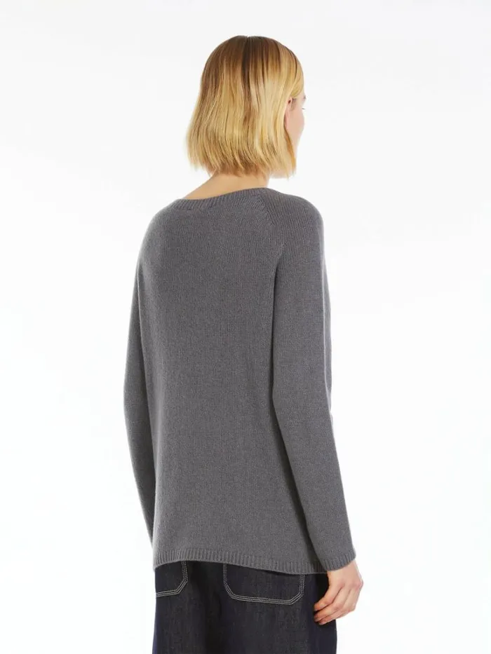 Women Max Mara Knitwear Wool And Cashmere Sweater Medium Grey