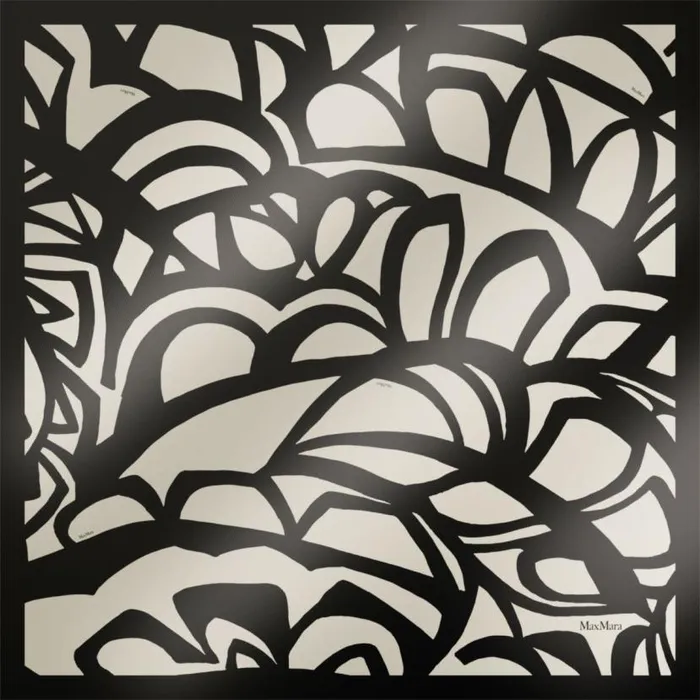 Women Max Mara Scarves And Foulards Printed Silk Scarf Ivory