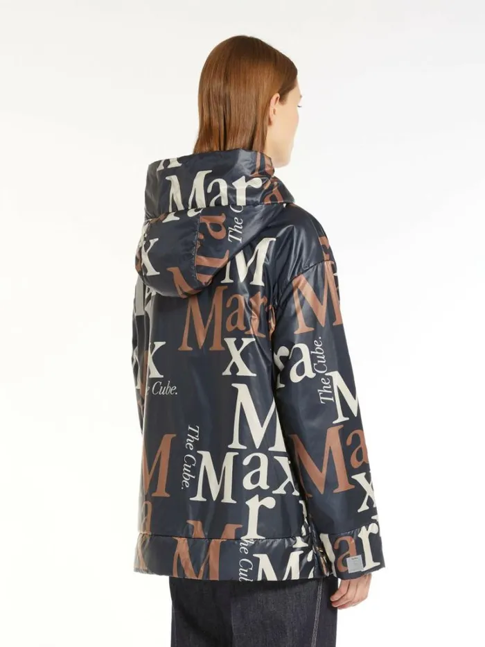 Women Max Mara The Cube 8211 Cameluxe Reversible Parka In Waterresistant Canvas Midnightblue